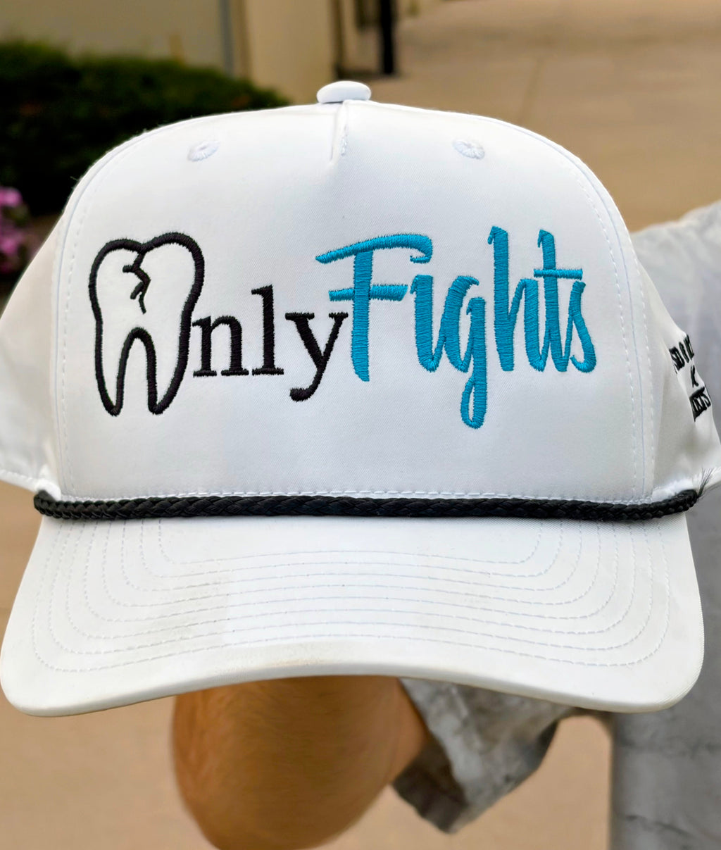 Only Fights, Embroidered Rope Cap
