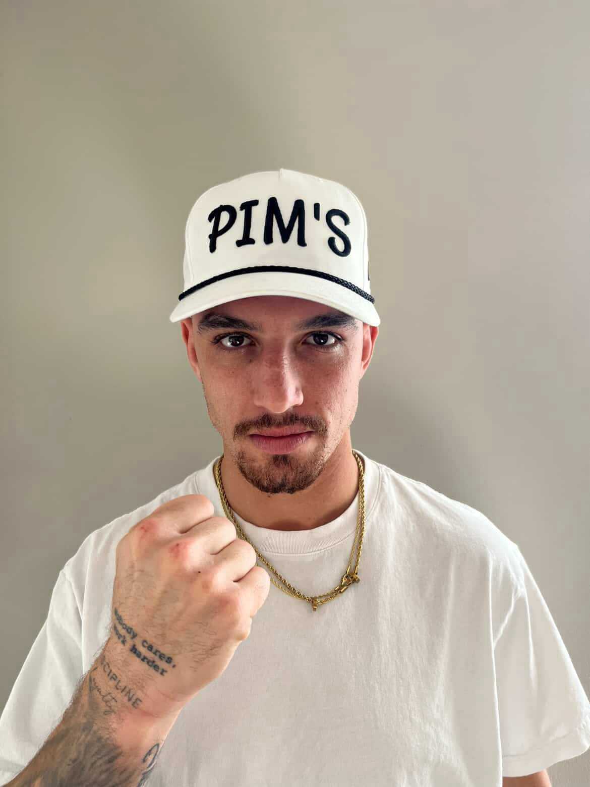 PIM'S 3D Puffy Embordered Rope Hat