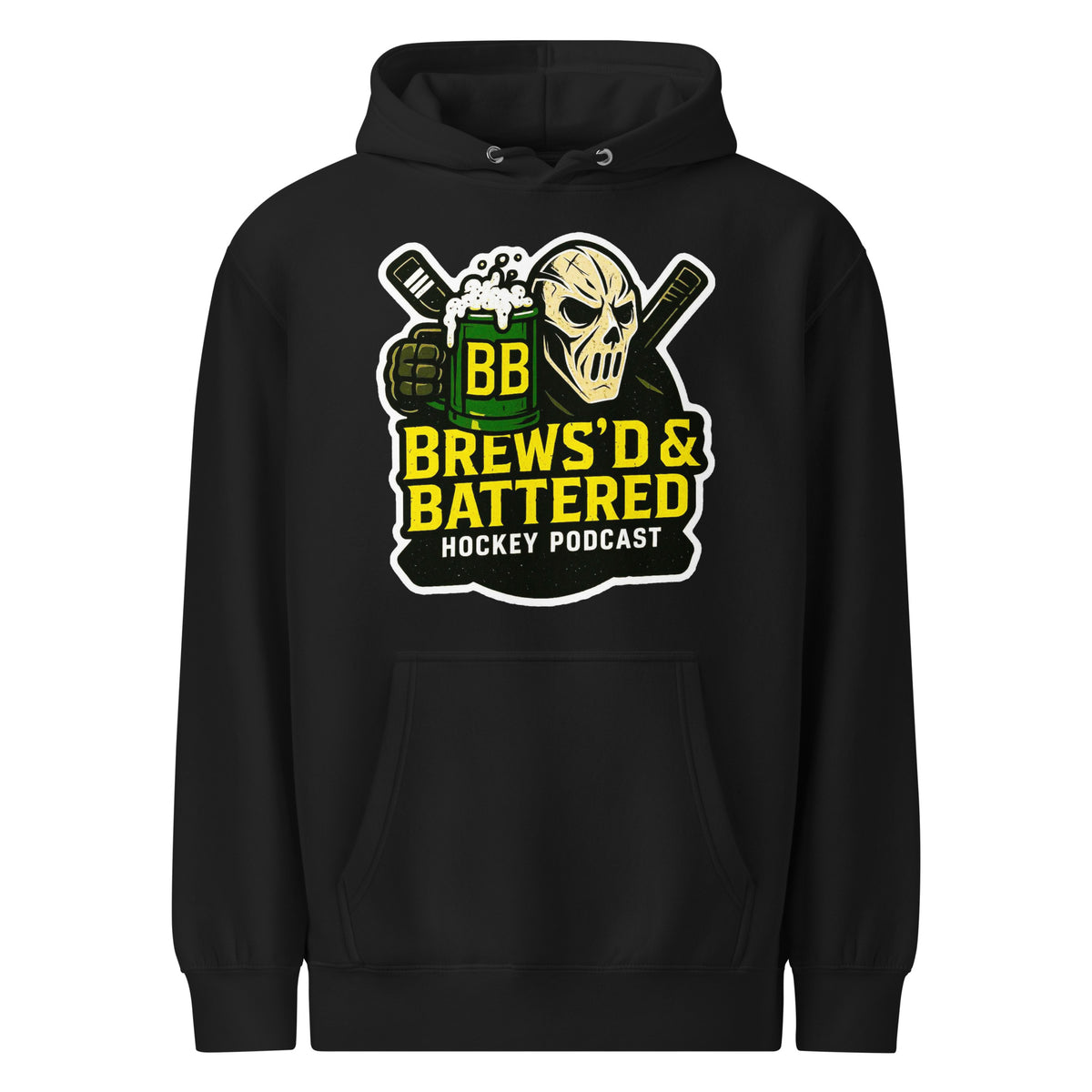 B&B Print premium mid-weight hoodie – BUCKETS OFF